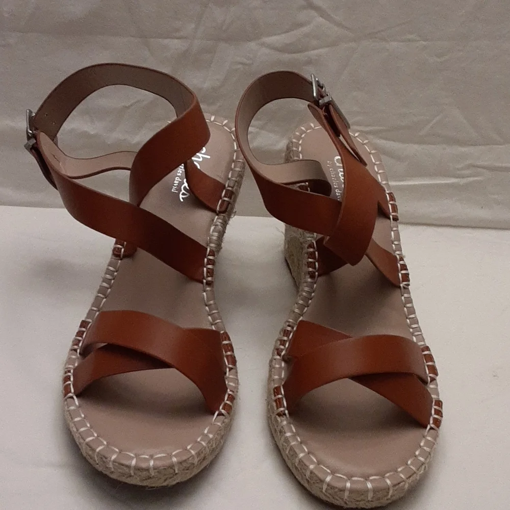 Charles by Charles David size 9M women's espadrilles sandal in brown.